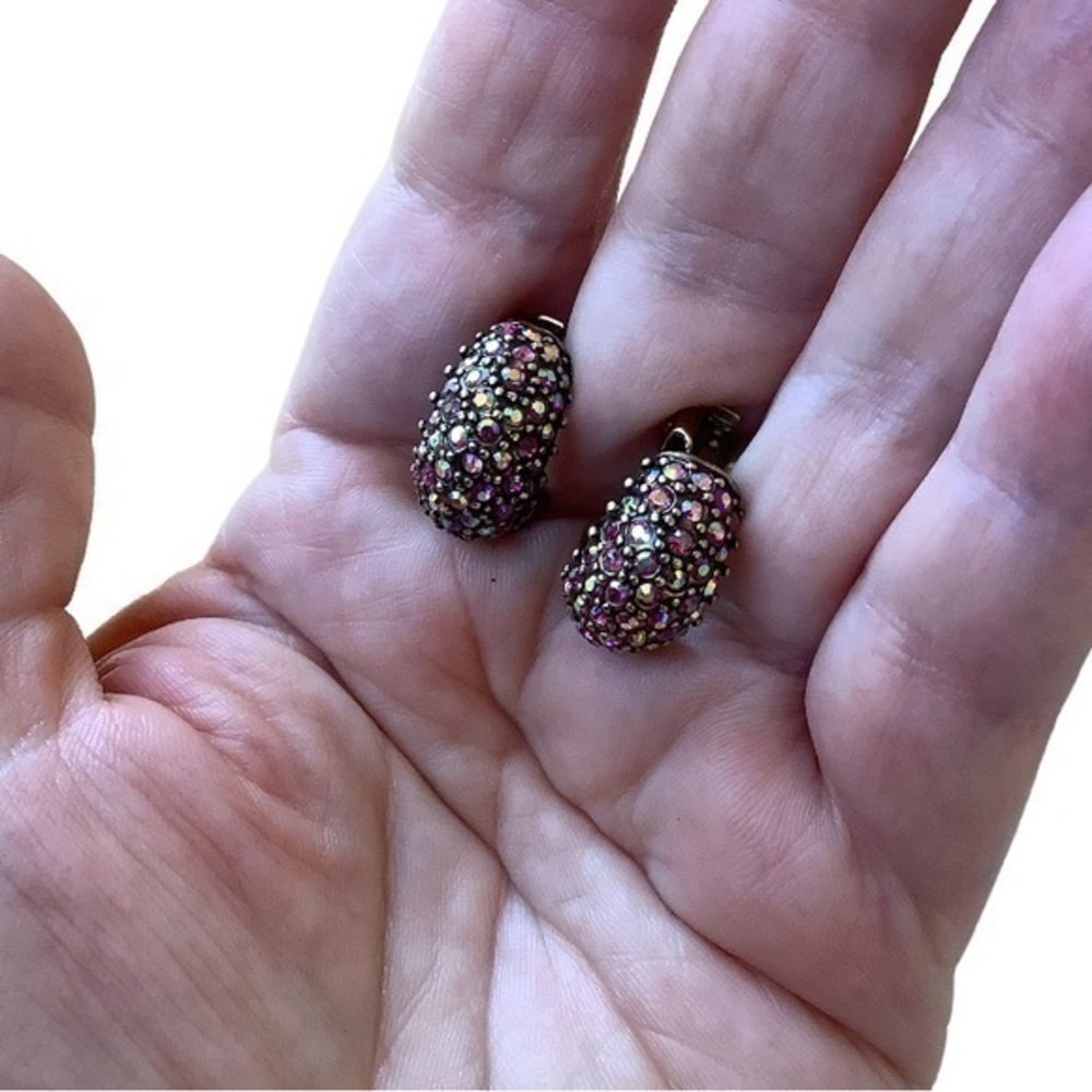 Heidi Daus Swarovski crystal earrings excellent condition